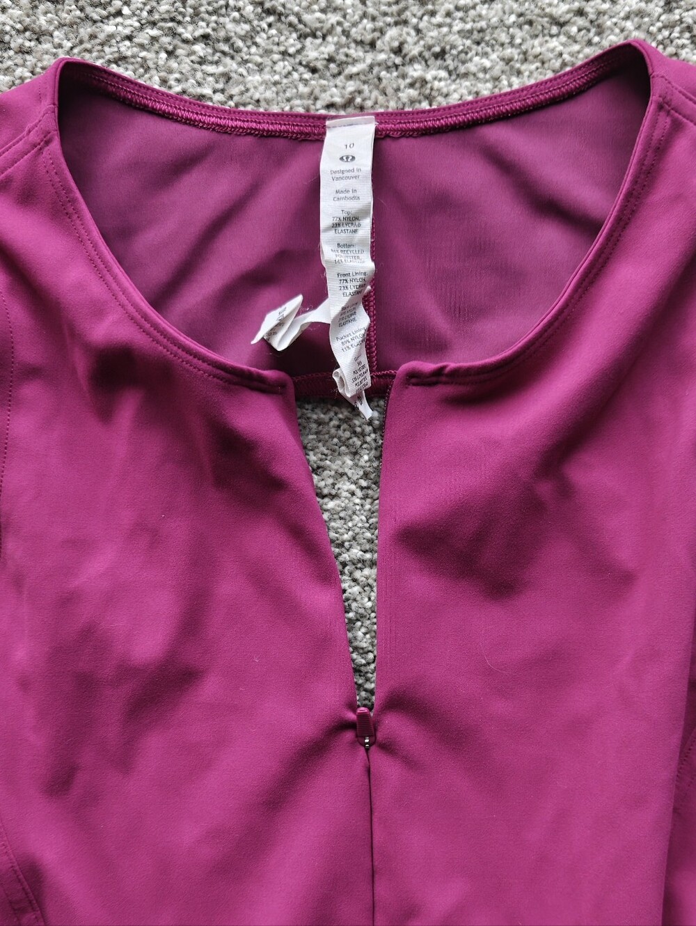 Lululemon Everlux Short-Lined Tennis Tank Top Dress 8" Magenta Purple - Picture 3 of 12